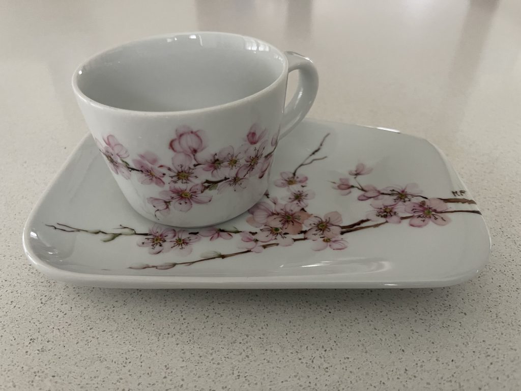 TAZZA CON VASSOIO